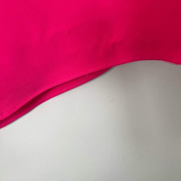 Amanda Uprichard | Pink Puff Sleeve Fame Short Shift Dress - Picture 4 of 7